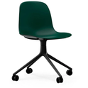Form Chair Swivel 4W - Black Aluminium