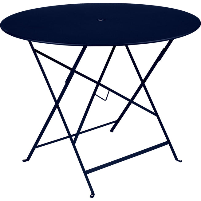 Photo of Bistro Table Ø 96 cm, Deep Blue - Garden Table - Blue - Metal