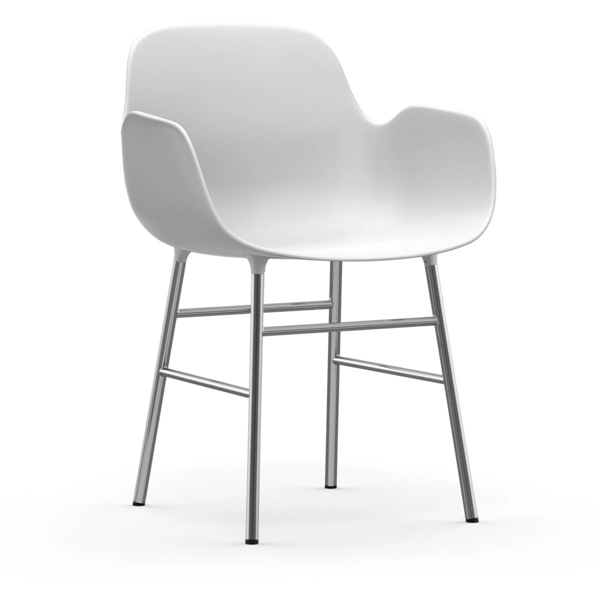 Form Armchair Chromed Legs