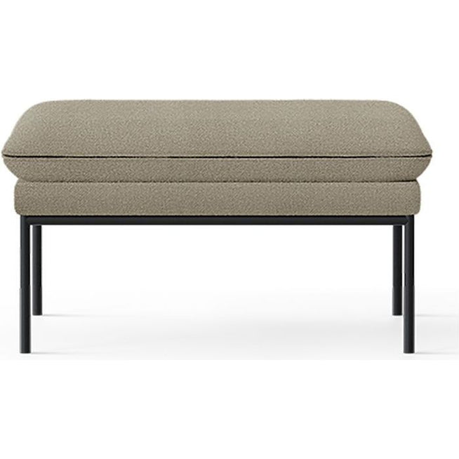 Photo of Turn Puf - Puf - Black - Grain - Cashmere - W80 X H42 X D80 Cm