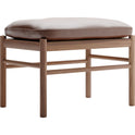 Carl Hansen - Ow149F - Colonial Footstool, Oiled Walnut, Leather Group C Sif
