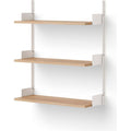 Thumbnail photo of New Works Wall Shelf - Hylde - 90 - Oak / White - H90 X W83.5 X D30.5 Cm