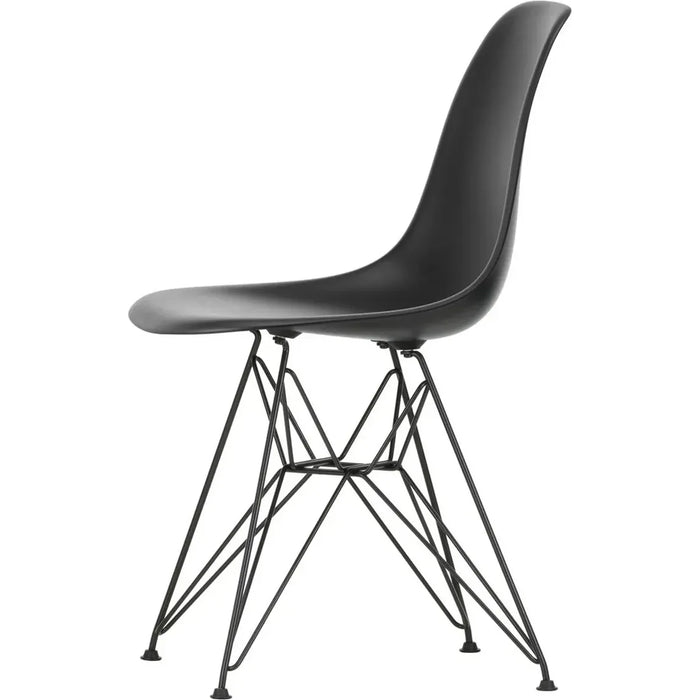 Photo of Eames Plastic Chair Dsr - 12 Deep Black - Basic Dark Base - Dining Chairs - Metal/plastic
