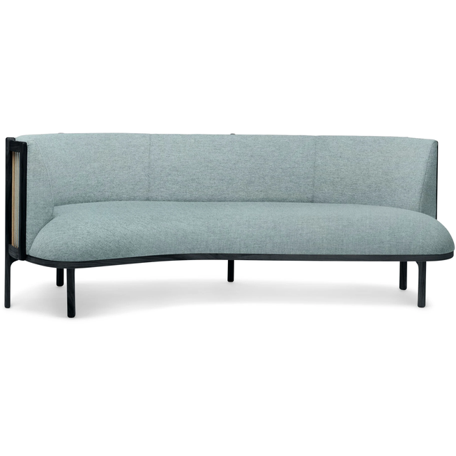 Photo of Carl Hansen - Rf1903 Sideways Sofa Left Black lacquered Oak/remix 823 - Sofas - Rikke Frost - Blue