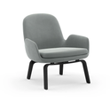 Era Lounge Chair Low Black Oak
