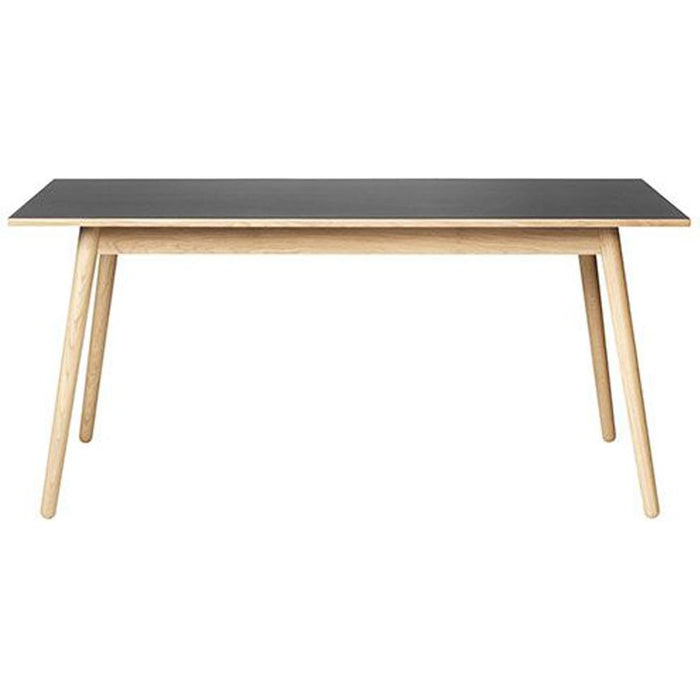 Photo of C35b Dining Table 82x160 Cm Black-oak Nature Lacquered