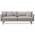 Calmo Sofa 80 5622 By Hugo Passos - 2 Personers Sofa - Rime 231 / Black - W170 X D90 X H75,5 X Sh41 Cm