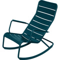 Thumbnail photo of Luxembourg Rocking Chair Acapulco Blue 21 - Outdoor Armchairs - Frédéric Sofia - Metal