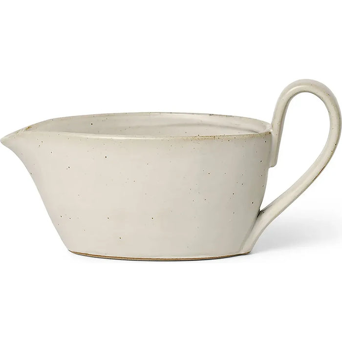 Photo of Flow Sauce Boat - Sovseskål - Off-white/speckle - W18,5 X H10 X D9 Cm