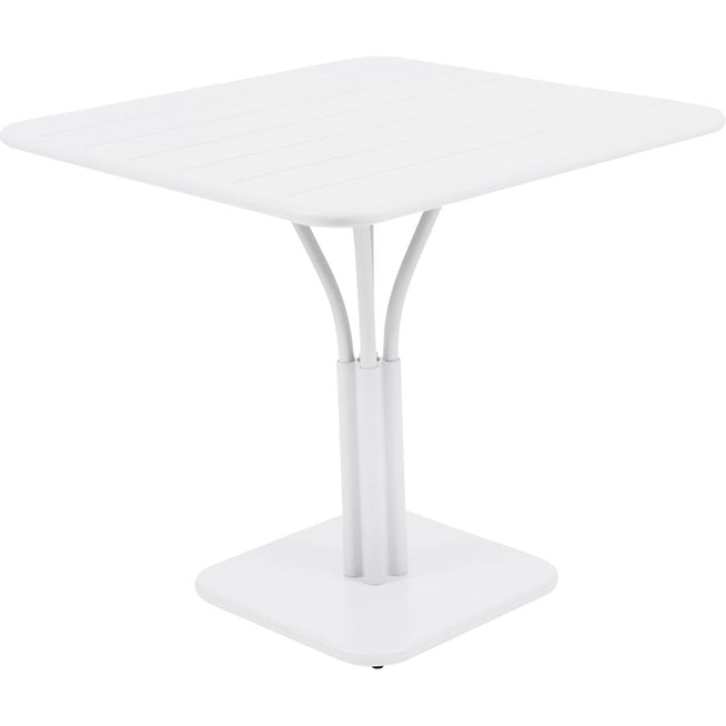 Photo of Luxembourg Pedestal Table 80x80 Cm Cotton White 01 - Dining Table Outdoor - Metal