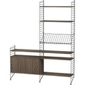 Thumbnail photo of String Floor Headboard 200, Black, 2-pack - Shelving - Nils Strinning - Black - Metal