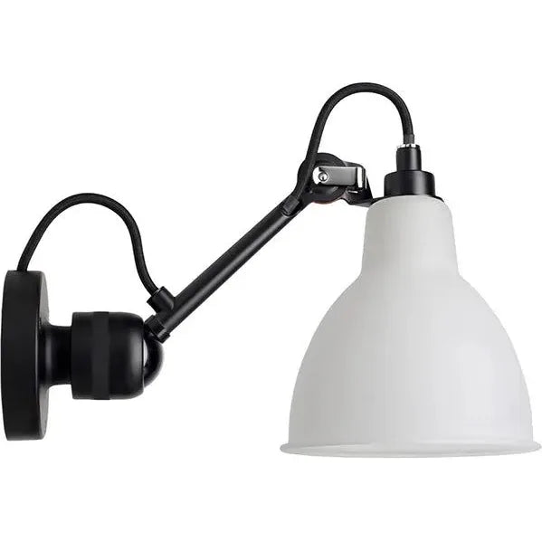 Photo of No. 304 Wall Lamp - Lampe Gras - black frame - frosted glass