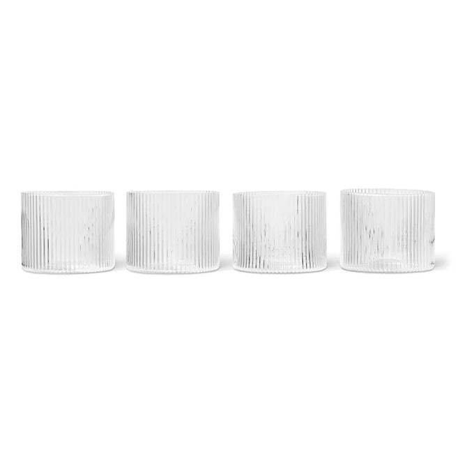 Photo of Ripple Low Glass (set Of 4) - Ø7,6 X H6,1 Cm