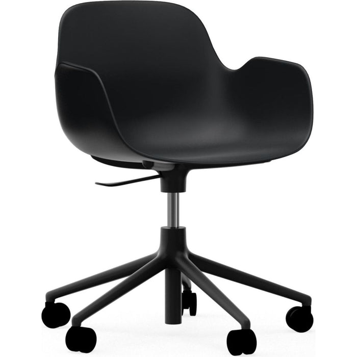Photo of Form Armchair Swivel 5w Gas Lift Alu - Black Aluminium