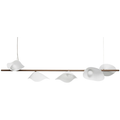 Thumbnail photo of Florii 5 Linear Pendant Light Dark Bronze/white