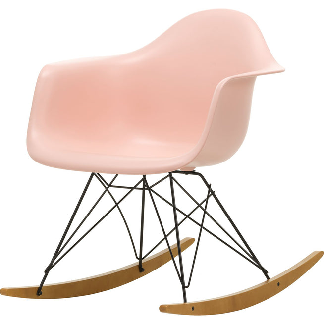 Photo of Eames Plastic Armchair Rar - 41 Pale Rose - Basic Dark Base - Golden Maple - Matstolar - Charles & Ray Eames - Rosa - Metall/trä/plast