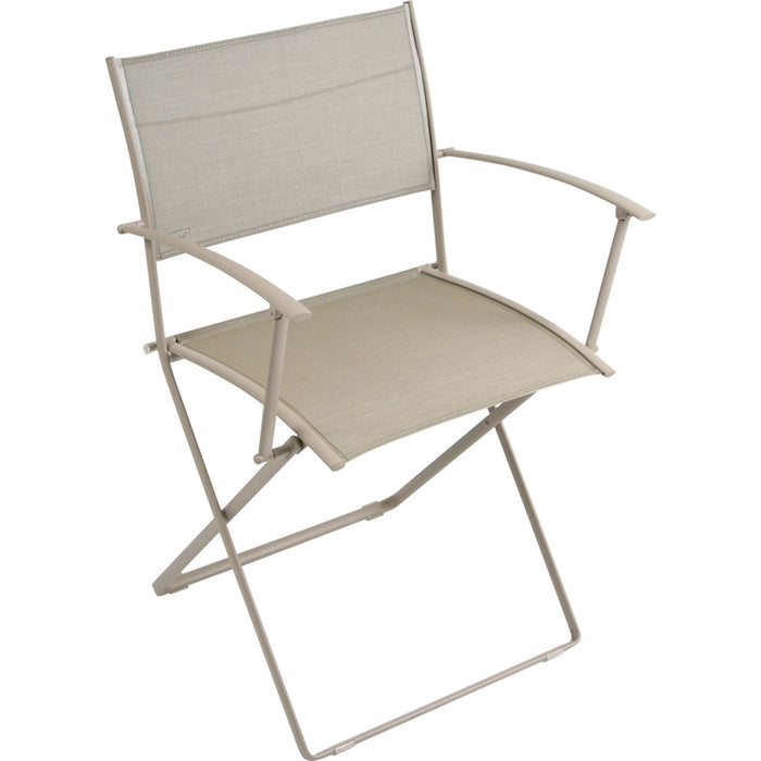 Photo of Plein Air Armchair, Nutmeg - Matstolar Utomhus - Pascal Mourgue - Beige - Metall/textilmaterial