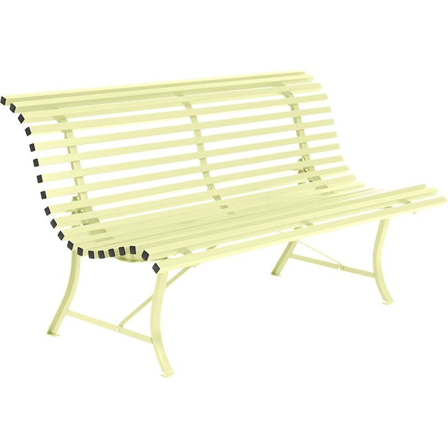 Photo of Louisiane Bench 150 cm Frosted Lemon A6 - Garden Benches - Yellow - Metal