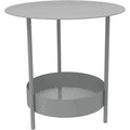 Salsa Pedestal Table, Storm Grey - Small Table & Side Table Outdoor - Goula / Figuera - Grey - Metal