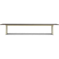 Thumbnail photo of Panel Table 100 X 420 Cm Cream Dark Brown - Matbord - Simon Legald - Brun - Metall/trä