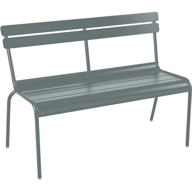 Photo of Luxembourg Bench With Backrest Storm Grey 26 - Garden Benches - Frédéric Sofia - Grey - Metal