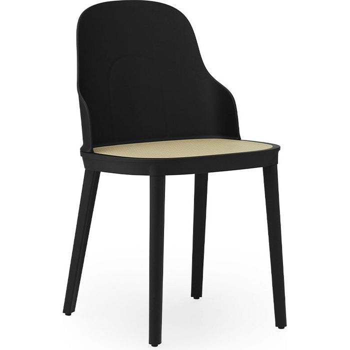 Photo of Allez Chair in Moulded Wicker - Dining Chair - Black - H: 79 x L: 45 x D: 50 x Sh: 45.5 cm