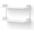 Thumbnail photo of New Works Wall Shelf - Hylde - 46 - White / White - H46 X W83.5 X D30.5 Cm