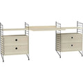 Thumbnail photo of String Headboard 85, Black, 2-pack - Shelving - Nils Strinning - Black - Metal