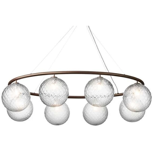 Photo of Miira 8 Oval Chandelier Dark