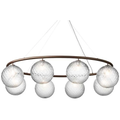 Thumbnail photo of Miira 8 Oval Chandelier Dark