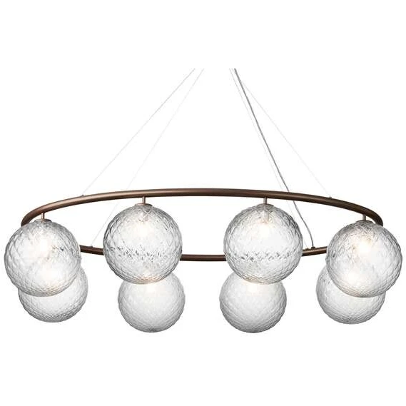 Photo of Miira 8 Oval Chandelier Dark