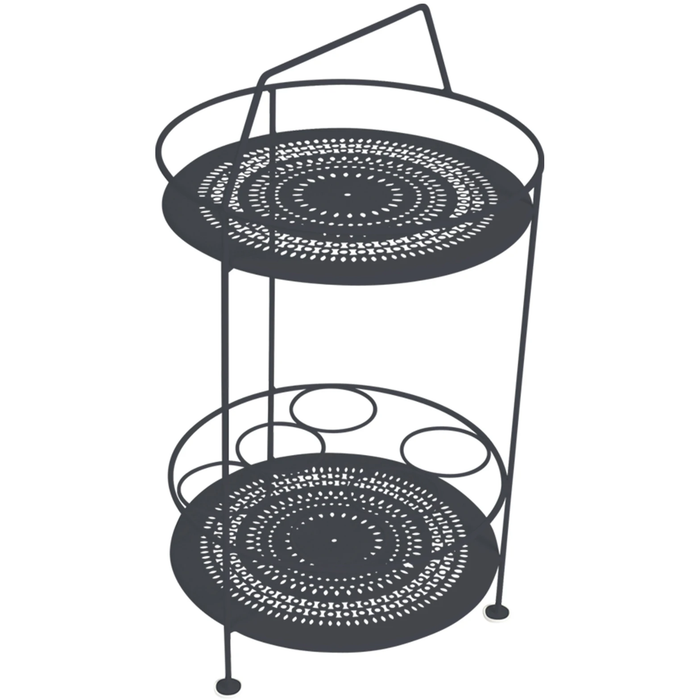 Montmartre Portable Bar, Anthracite - Small Tables & Side Tables Outdoor - Grey - Metal
