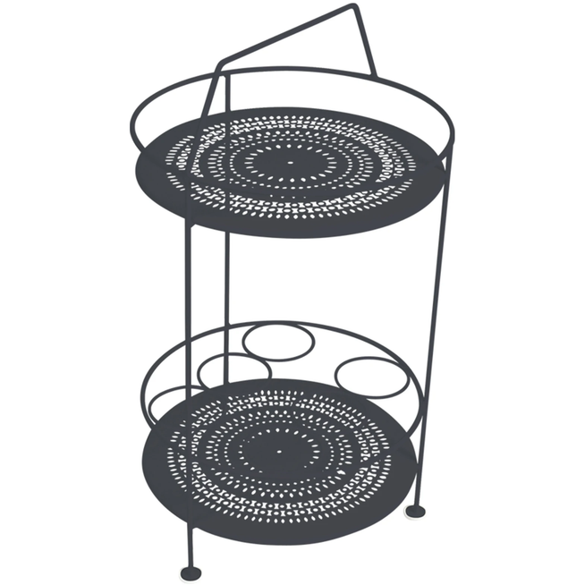 Photo of Montmartre Portable Bar, Anthracite - Small Tables & Side Tables Outdoor - Grey - Metal
