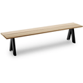 Thumbnail photo of Overlap Bench Anthracite Black - Garden Benches - Taf Studio - Black - Metal/Wood