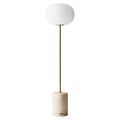 Thumbnail photo of Jwda Floor Lamp, Travertine/brushed Brass - Skärmlampor - Jonas Wagell - Guld