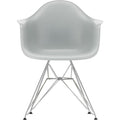 Eames Plastic Armchair Dar - 24 Light Grey - Chrome Base - Matstolar - Charles & Ray Eames - Grå - Metall/plast