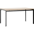Thumbnail photo of Pk52A Desk Powder Coated Steel Clear Lacquered Oak - Black