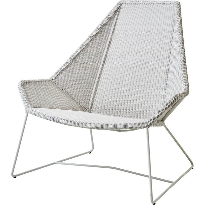 Photo of Breeze Highback Loungestol 5469 Li/ls/lw - Loungestol - Hvid-grå - B: 98 X D: 87 X H: 98 X Sh: 40 Cm