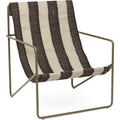 Thumbnail photo of Desert Chair - Lænestol - Olive/off-white/chocolate - W63 X H77,5 X D66 Cm