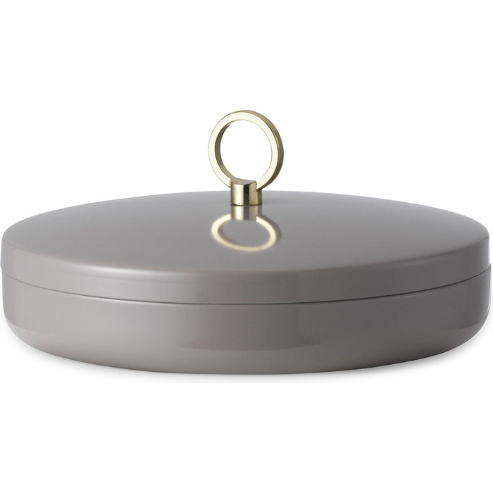 Photo of Ring Box - Krikkke - Large - Taupe - H: 7 x Ø: 15,5 CM