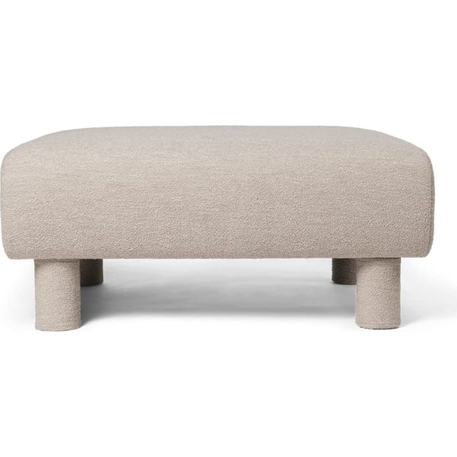 Photo of Dase Ottoman - Puf - Soft Bouclé - Natural - W: 91 X H: 41 X D: 89 Cm