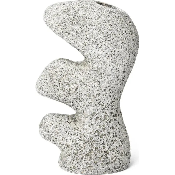 Photo of Yara Vase - Vase - Yara Vase - Small - Grey Pumice - W14.5 X D8.5 X H24 Cm