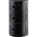 Thumbnail photo of Modular 4967, Black, 3 Compartments - Hurtsar - Anna Castelli Ferrieri - Svart - Plast