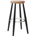 CH56 Bar Stool - Black Lacquered Oak