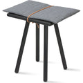 Thumbnail photo of Georg Stool Black Lacquered - Stools - Christina Liljenberg Halstrøm - Black - Leather/wood/wool