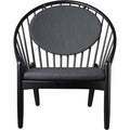 Thumbnail photo of Poul M. Volther Armchair - J166 Jørna - Black/beige