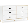 Thumbnail photo of Kabino Dresser - Chest of drawers - White / 6 drawers - L: 146.5 x D: 41 x H: 83 cm