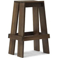 Let Barstool 75 cm Brown Stained Ash - Bar stools & bar stools - Aspect Office - Wood colored - Wood