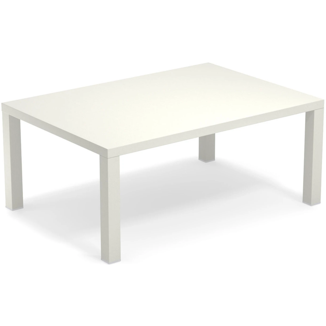 Photo of Round Coffee Table 70x100 White - Soffbord Utomhus - Christophe Pillet - Vit - Metall