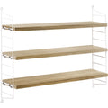 Thumbnail photo of String Pocket, Oak/white - Wall shelves - Nils Strinning - Wood-coloured, white - Metal/wood